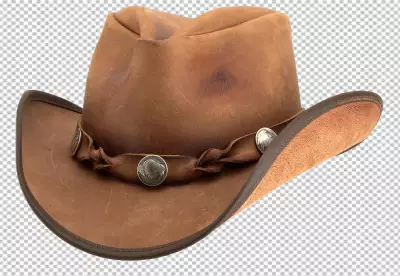 Cowboy Hat front view full length isolate