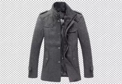 Front of bomber Coat with penguin pattern 