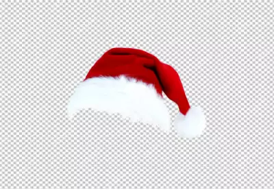 Santa hat isolated on png background
