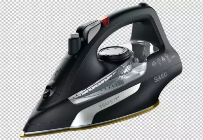 Clothes iron isolated on transparent background