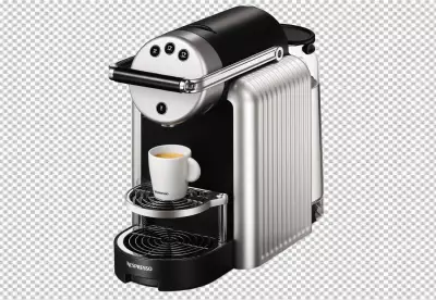 PNG Close-up of espresso machine transparent