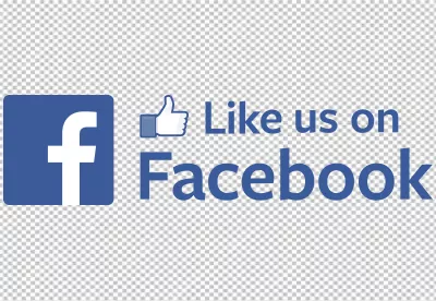 Facebook Like Us Social Media Icon with Thumbs Up