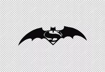 Iconic Batman Superman United Shield Logo Symbolizing Heroic Alliance image