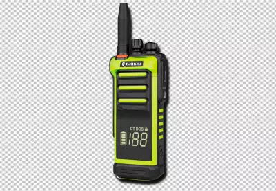 Black Radio Transmitter Handheld Portable Rectangle Device