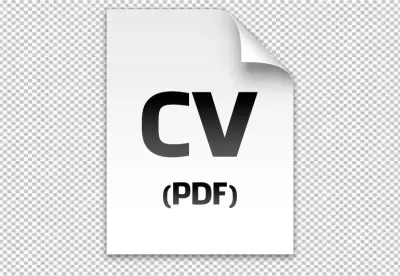 Clean and modern resume portfolio PNG