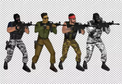 Stealthy Assassin Silent Killer With Athletic Form Black  PNG