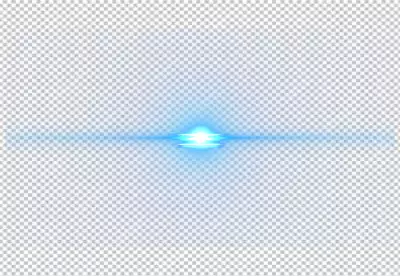 Front Blue Lens Flare light effects 4