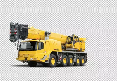 A large crane that has the word quot excavator quot on it