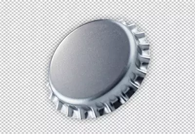 Single bottle cap transparent background 