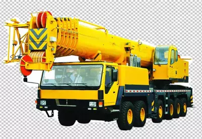 crane that has the word quot excavator quot on it transparent background 