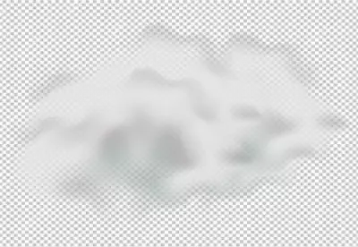 Isolated transparent cloud