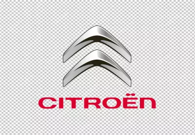 Citroen company logo isolated on transparent  background 