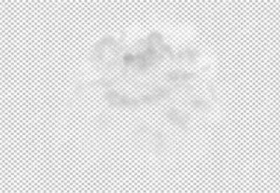 blue cloudy sky with realistic fluffy clouds transparent background 