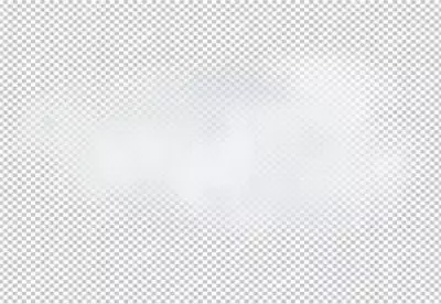 Soft white cloud transparent background 