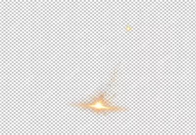 Golden Sparkle Bursting Light with Scattering Glitter Particles and Distant Star Effect image
