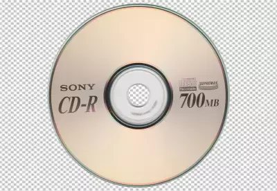 PNG sony cd disc transparent background 