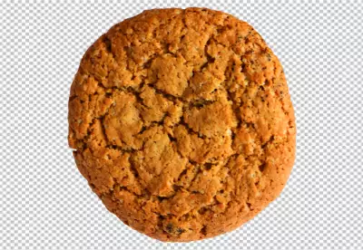 Close up Delicious cookies on wooden board