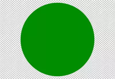 Green color circle transparent background 