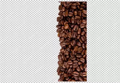 Roasted coffee beans isolated