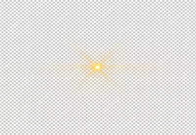 Front Yellow Lens Flare light effects 6