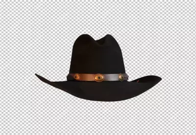 Cowboy hat nice looking transparent background 