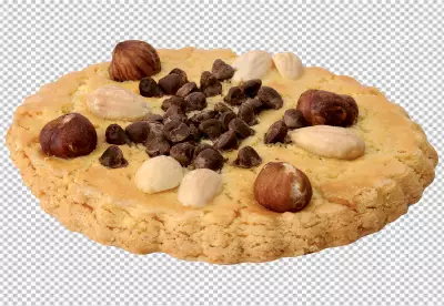 Delicious cookies arrangement  transparent background 