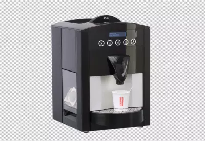 A coffee maker that has the word quot lager