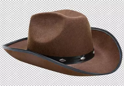 cowboy hat isolated on transparent background