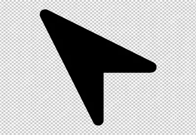 Black white arrow hand and magnifier non pixel mouse cursor 
