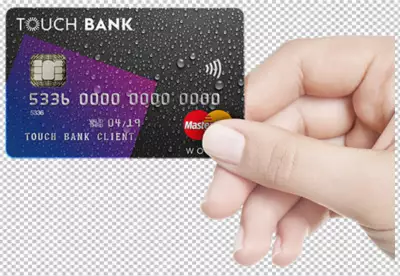 Isometric effect credit card PNG BG