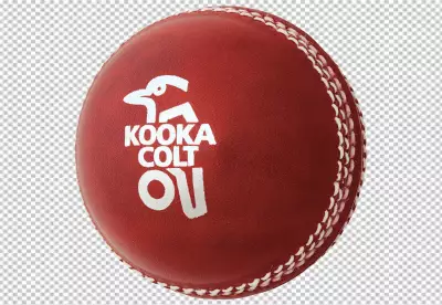 Cricket ball isolated transparent background 
