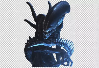 Stunning 3D Render of Xenomorph Drone with Open Mouth and Sharp Teeth