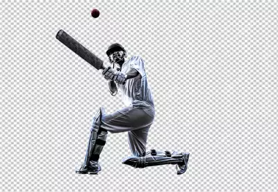  Batsman playing cricket championship