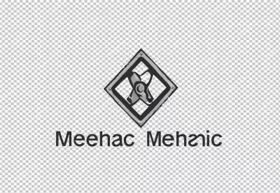 Meehac Mechanic Logo with Industrial Wrench Icon for Automotive Service image