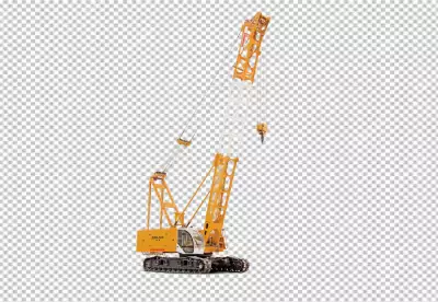 crane is shown with a black background PNG