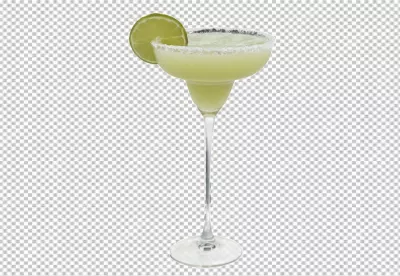 Refreshing Lime Margarita Cocktail with Salty Rim and Zesty Citrus Slice image
