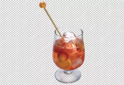 PNG Cocktail realistic set