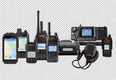 Walkietalkie communication radio on a