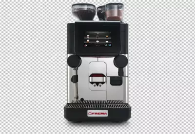 Espresso machine isolated on transparent BG