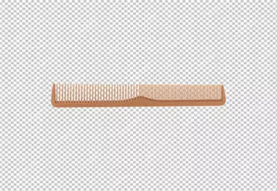 Hair comb transparent background 