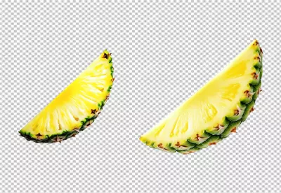 Fresh Juicy Pineapple Slices for Tropical Fruit Designs and Healthy Concepts image
