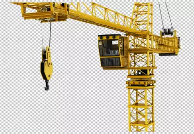 A large crane that has the word quot excavator quot onPNG