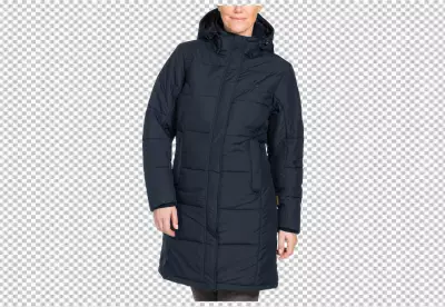 Fashion wool coat isolated on transparent background PNG