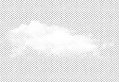 Flat design cloud collection PNG