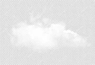 White cloud transparent BG