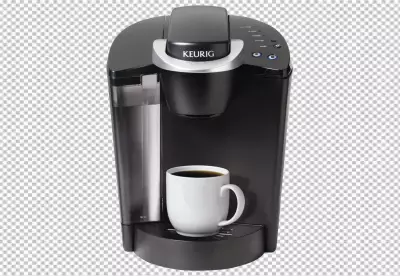 View of coffee making machine png
