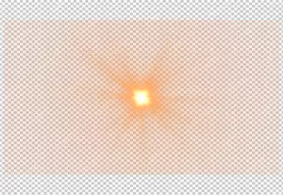 Front Yellow Lens Flare light effects 2