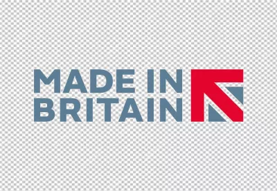 Made in Britain Logo with Union Jack Elements
