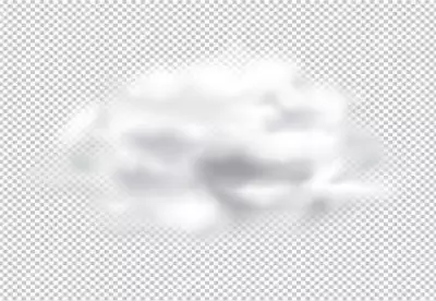 Realistic clouds collection PNG background 