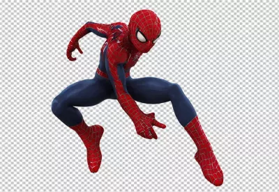 Legendary Spider-Man Superhero in Dynamic Ready Pose for Action image